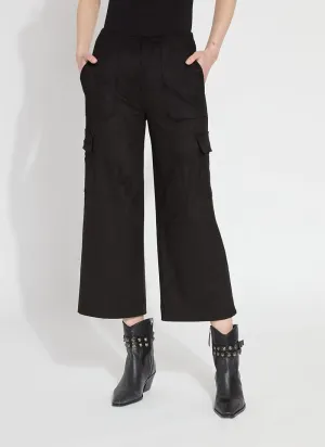Anita Vegan Suede Crop Cargo Pants