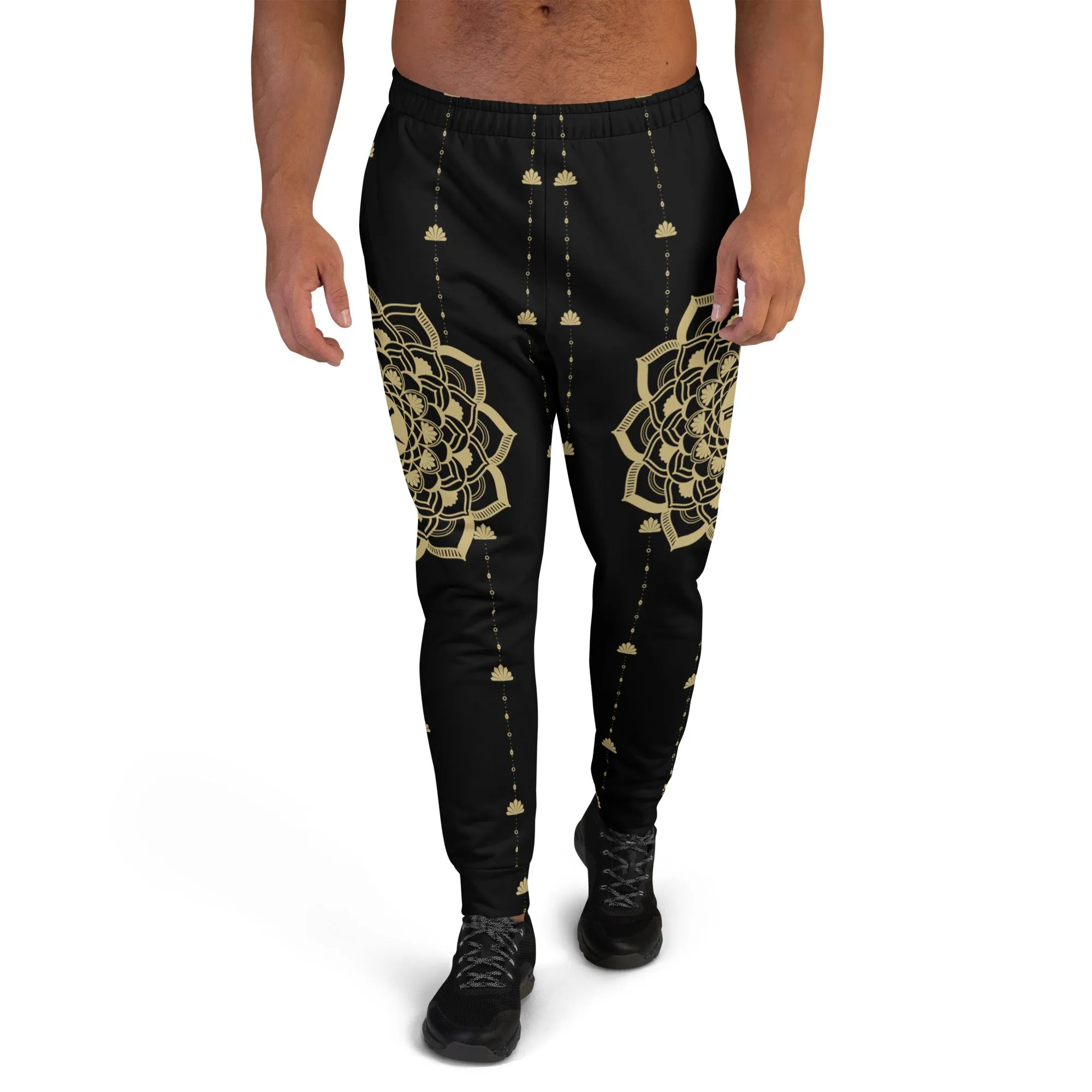 Black Mandala Men's Joggers