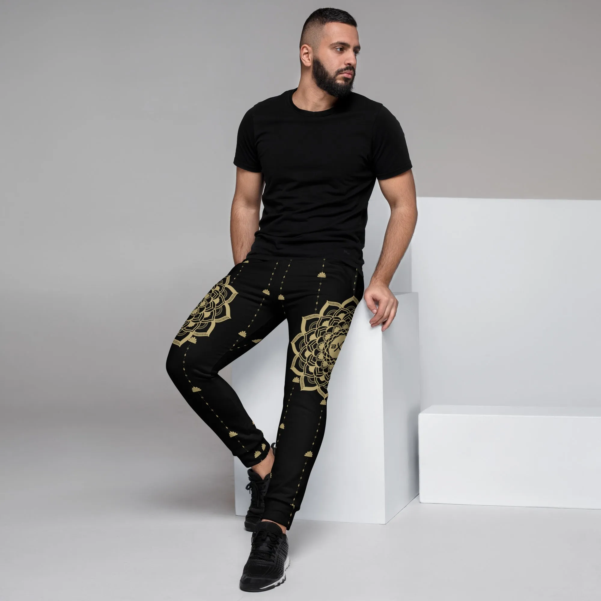 Black Mandala Men's Joggers