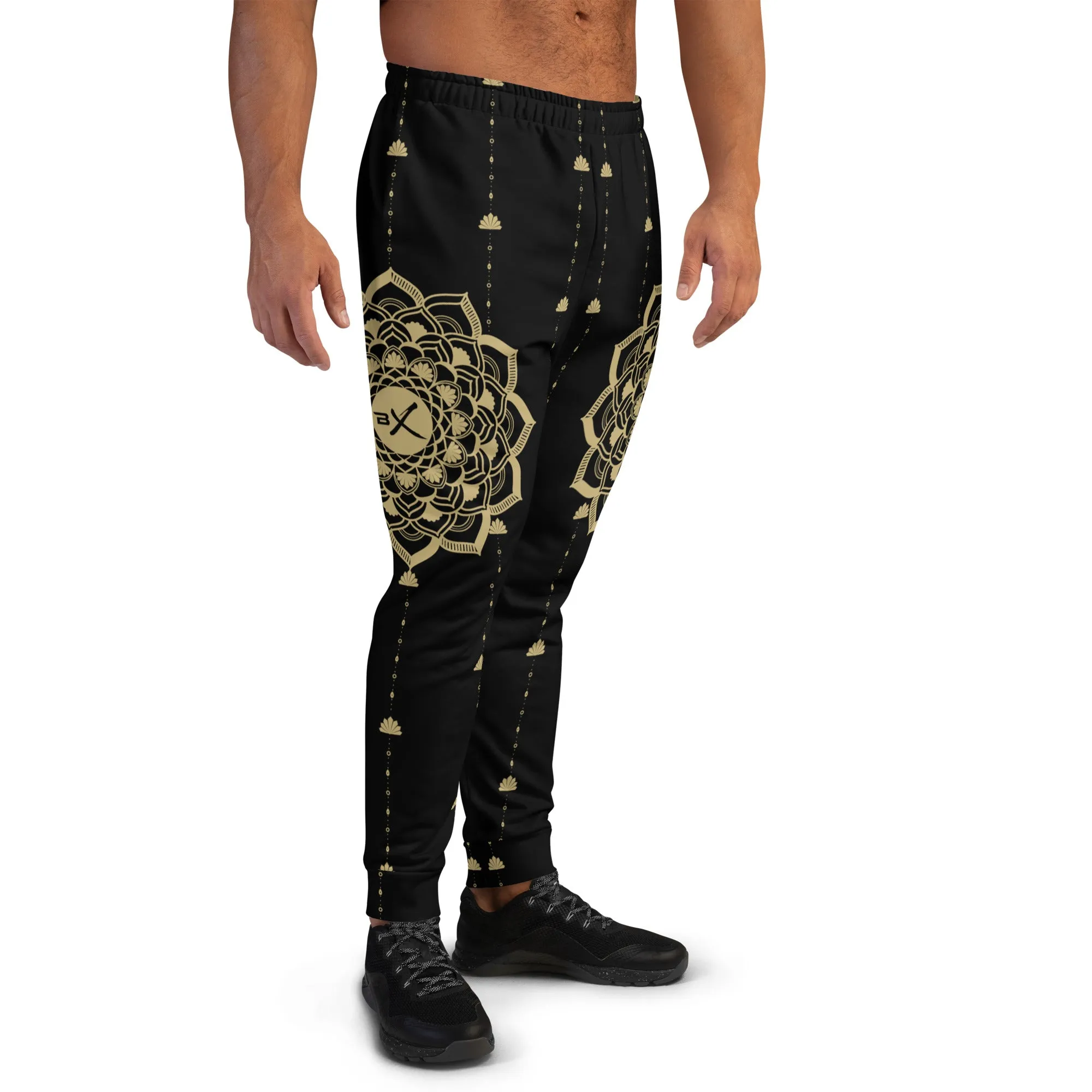 Black Mandala Men's Joggers