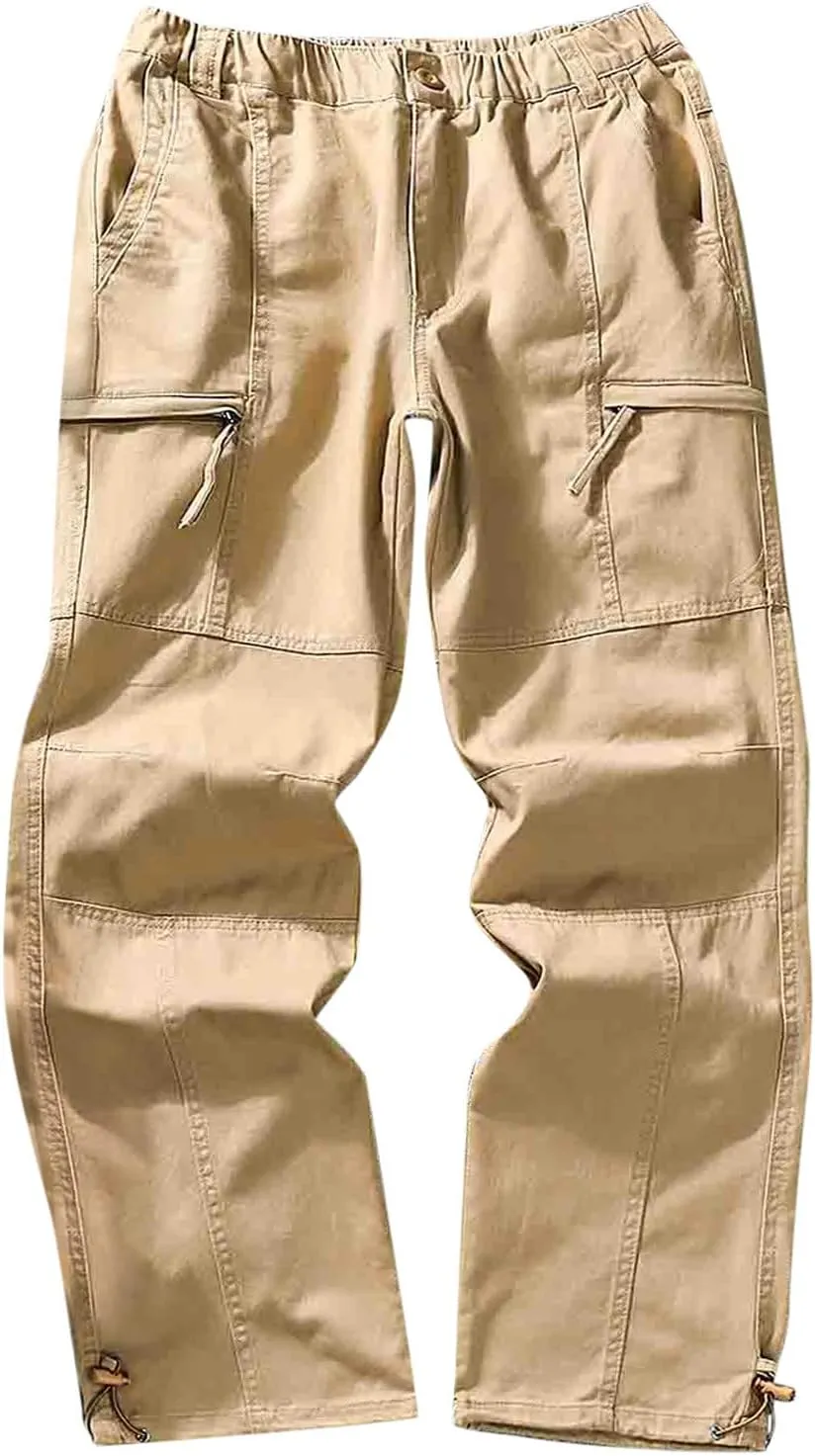 Cargo Sweatpants for Men Mens Lounge Pants Color Bandage Casual Loose Sweatpants Drawstring Pant Mens Sweatpants Mens