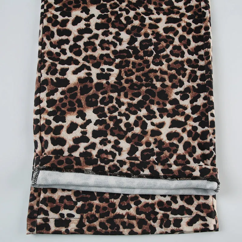 Leopard Print Lounge Pants