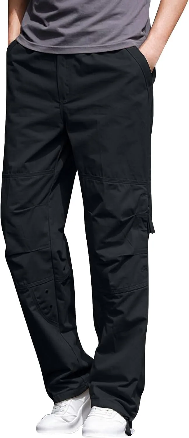 Mens Pants Cargo Joggers Lightweight Cargo Sweatpants Stretch Waistband Workout Joggers Outdoor Athletic Hiking Pants