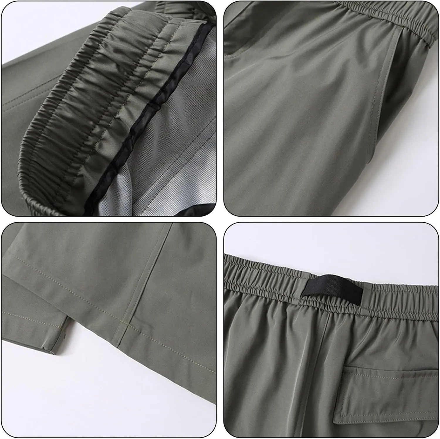 MIDOO Cargo Pants for Men Slim Fit Casual Joggers Pants Stretch Drawstring Elastic Waist Tapered Leg Sweatpants with Pockets