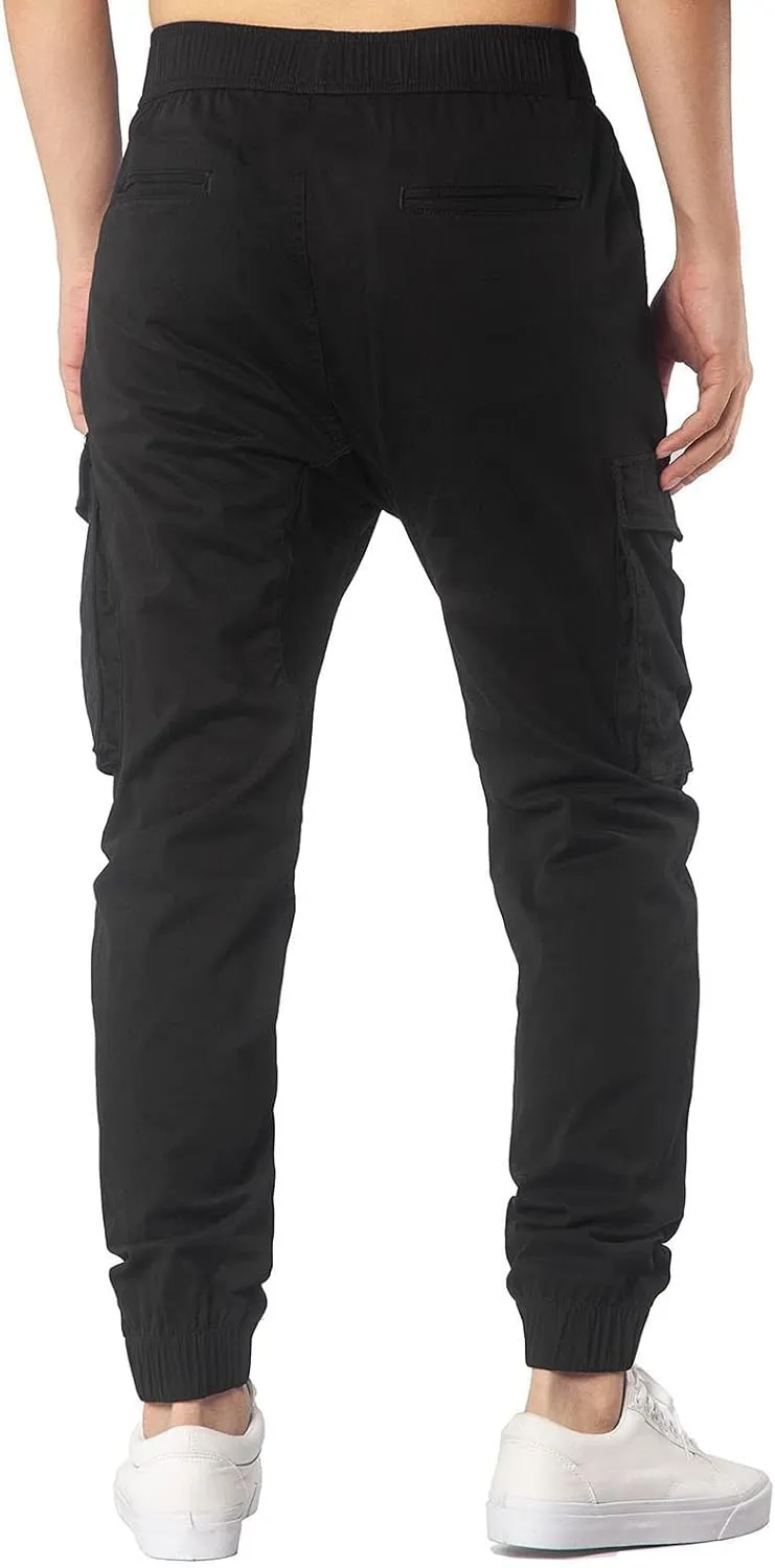 MIDOO Mens Cargo Pant Slim Fit Casual Lightweight Jogger Loose Sweatpants Stretch Work Fishing Travel Outdoor Pant Overalls