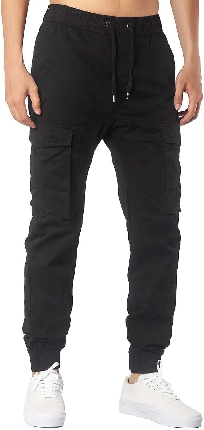 MIDOO Mens Cargo Pant Slim Fit Casual Lightweight Jogger Loose Sweatpants Stretch Work Fishing Travel Outdoor Pant Overalls