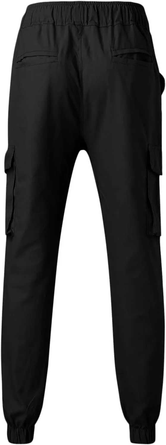 MIDOO Mens Cargo Pant Slim Fit Casual Lightweight Jogger Loose Sweatpants Stretch Work Fishing Travel Outdoor Pant Overalls