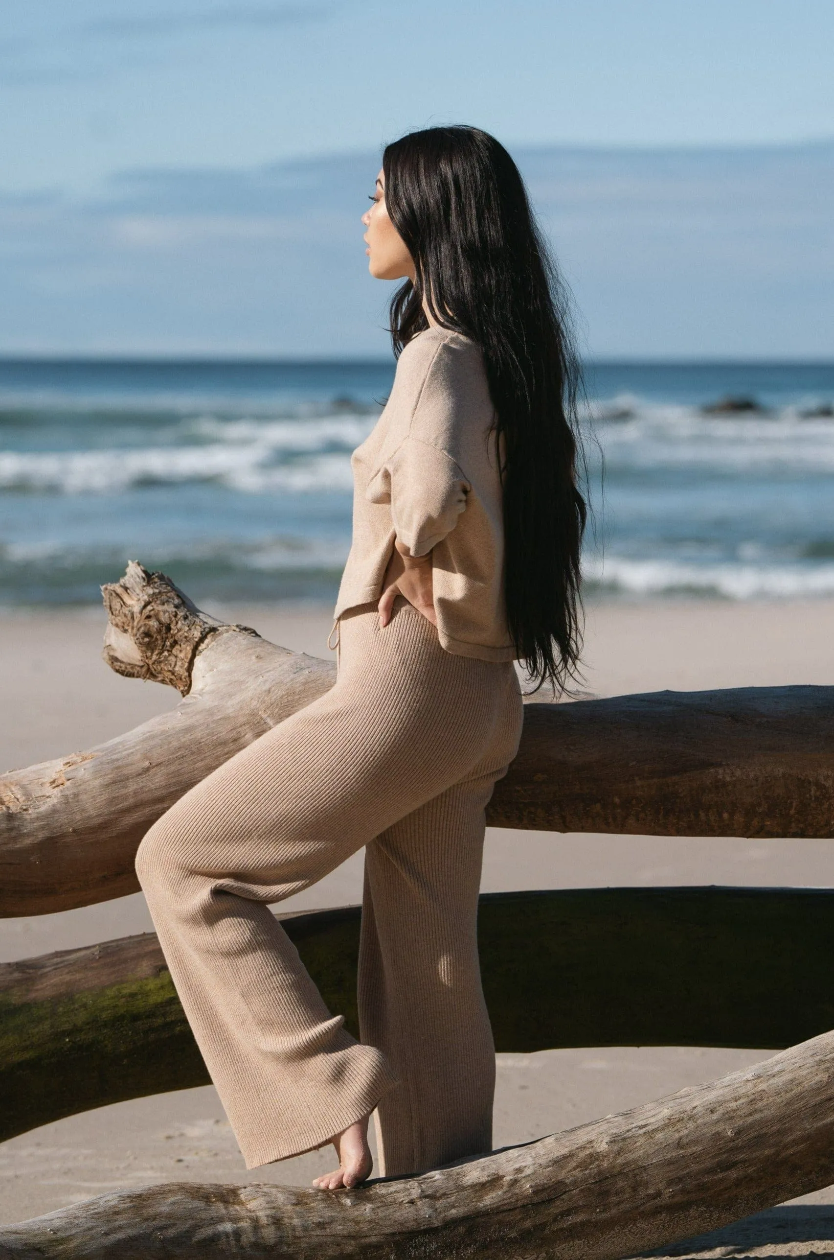 NOLA OATMEAL KNIT PANTS