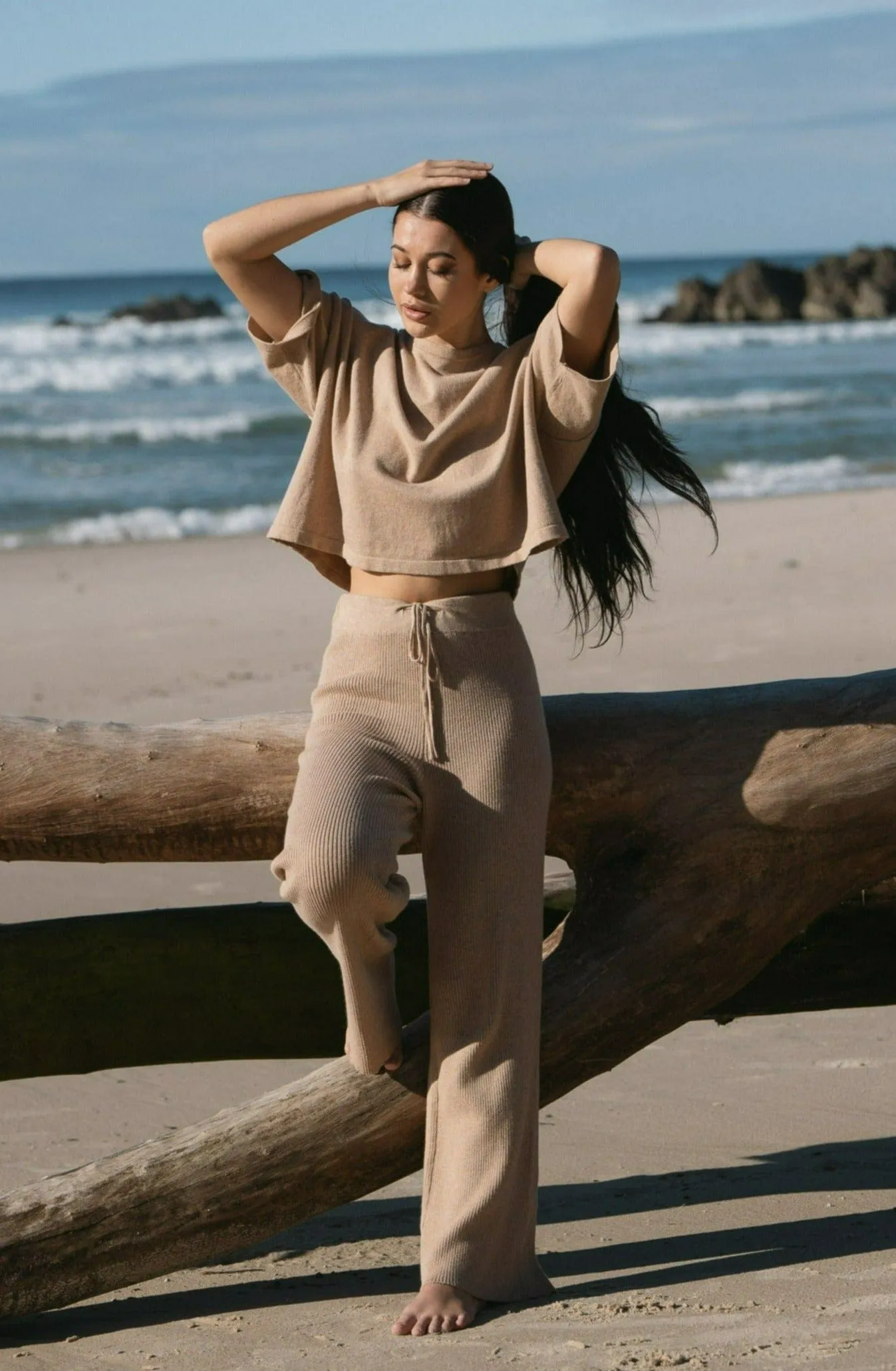 NOLA OATMEAL KNIT PANTS