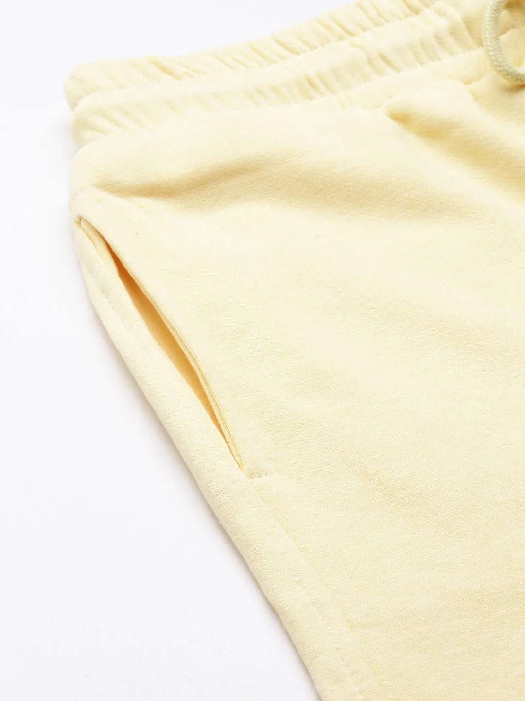 Women Yellow Camouflage Printed Mid-Rise Track Pant